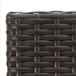 vidaXL Tabourets de bar lot de 4 marron résine tressée
