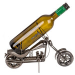 Support bouteille métallique moto