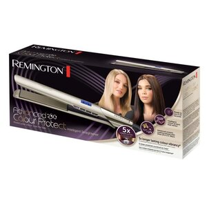 REMINGTON S8605 Fer a Lisser, Lisseur Plaques Flottantes Advanced Ceramic Colour Protect, Soin Huile Karité et Filtres UV
