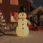 vidaXL Bonhomme de neige gonflable avec LED 240 cm