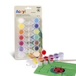 16 minis pots de peinture acrylique 4 5 ml
