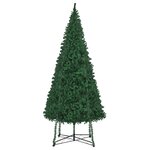 vidaXL Sapin de Noël artificiel avec support 500 cm Vert