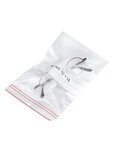 (lot  de 1000 sacs) sachet à fermeture zip 60 µ à bandes blanches avec trou d'aération 250x350mm