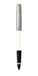 PARKER Jotter Originals stylo roller, blanc, attributs Chromés, Recharge noire pointe fine, sous blister