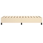 vidaXL Sommier à ressorts de lit Crème 90x200 cm Tissu