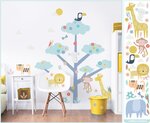 46474 Arbre a Stickers Animaux du Safari