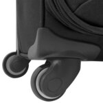 vidaXL Ensemble de valises souples 3 Pièces Noir