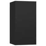 vidaXL Ensemble de meuble TV 6 Pièces Noir Aggloméré