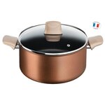 TEFAL G2544602 Faitout 24 cm ECO-RESPECT - antiadhésive - Tous feux dont induction -