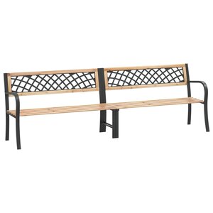 vidaXL Banc double de jardin 238 cm Bois de pin chinois