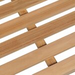 vidaXL Banc de jardin avec coussin crème 120 cm Bois de teck massif