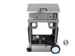 Pack plancha électrique planchaelec lux 600 inox - chariot rivoli