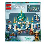 Lego 43181 disney princess raya et le palais du coeur jouet avec la minidoll namaari et son château et les figurines tuk tuk