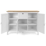 Commode en bois blanc nature 120x90x40cm