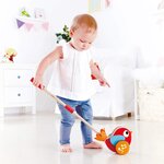 Hape jouet à pousser musical lilly rouge e0353