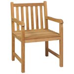 vidaXL Ensemble de salle à manger de jardin 7 Pièces Bois de teck massif