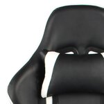 vidaXL Chaise de jeu pivotante Blanc PVC