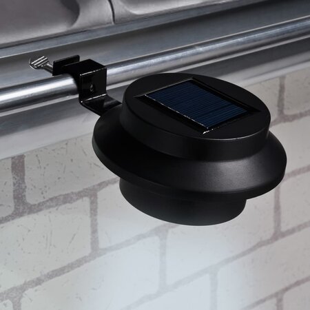 HI Ensemble de lampes solaires LED de gouttière 2 Pièces