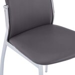 vidaXL Chaises à manger lot de 4 gris similicuir