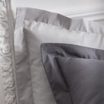 TODAY PREMIUM Parure de couette percale bicolore - 1 housse de couette 220x240cm canon de fusil et zinc TODAY