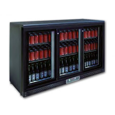 Arrière bar réfrigéré skinplate  0/+8°c - l2g - r600a - acier3330vitrée/coulissante