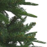 vidaXL Arbre de Noël artificiel avec LED et boules Vert 180 cm PVC PE