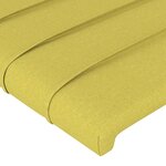 vidaXL Tête de lit à LED Vert 80x5x78/88 cm Tissu