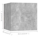 vidaXL Ensemble de meubles TV 6 Pièces Gris béton Aggloméré