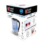 Russell Hobbs 22850-70 Bouilloire en Verre Filtrante 1,5L Clarity, Cartouche Filtre a Eau Brita Maxtra Inclus