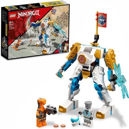 Lego 71761 ninjago l'évolution robot de puissance de zane  avec figurines serpent  bataille ninja avec banniere a collectionner