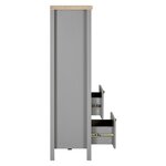 Buffet haut Gris en Bois 139 cm