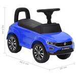 vidaXL Voiture à pédales Volkswagen T-Roc Bleu