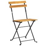 vidaXL Mobilier à dîner d'extérieur pliable 7 Pièces Bois d'acacia solide