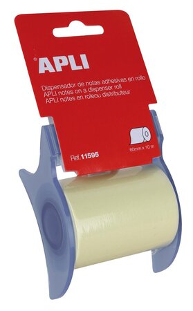 Rouleau de note adhésif repositionnable 60mm x 10m apli