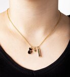 Collier prénom margaux avec pendentif chat