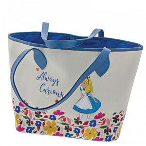 Grand sac blanc et bleu alice au pays des merveilles