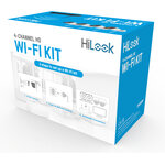 Kit vidéosurveillance WIFI 4 caméras full HD H265 micro intégré et vision de nuit 30 mètres IK-4142BH-MH/W HiLook by Hikvision