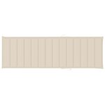 vidaXL Chaise longue 2 places avec coussin Acacia solide et acier