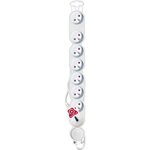 Bloc multiprises parafoudre 8 prises 16A avec interrupteur blanc