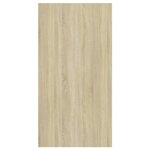 vidaXL Meuble TV mural Chêne sonoma et blanc 37x37x72 cm Aggloméré