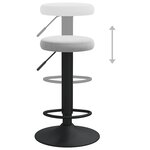 vidaXL Tabourets de bar lot de 2 gris clair velours