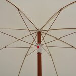 vidaXL Parasol avec mât en acier 240 cm Sable