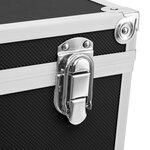 vidaXL Mallette à maquillage 37x24x40 cm Noir Aluminium