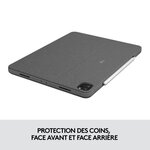 Clavier et étui - tablette - logitech - combo touch ipad pro 11 - apple