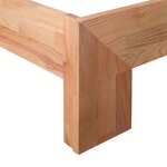 vidaXL Cadre de lit 160x200 cm Bois de chêne massif
