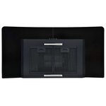 vidaXL Hotte murale Acier inoxydable 756 m³/h 90 cm Noir