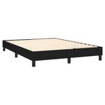 vidaXL Sommier à ressorts de lit Noir 140x190 cm Tissu