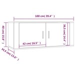 vidaXL Ensemble de meubles TV 2 Pièces Chêne marron Bois d'ingénierie