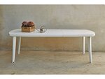 Table de jardin extensible "Atlantic" - Résine - Max 2.25 m - Blanc