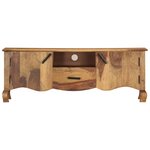vidaXL Meuble TV 115 x 30 x 42 cm Bois solide